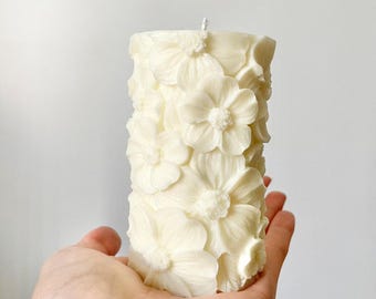 Vela sin marco con aroma a flores Bellis - Decoración del hogar