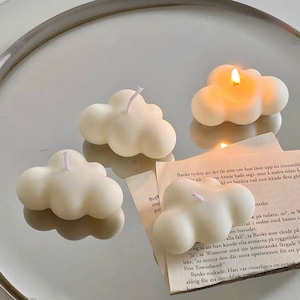 Fluffy Milky Cloud Scented Home Decor Candle 2pieces