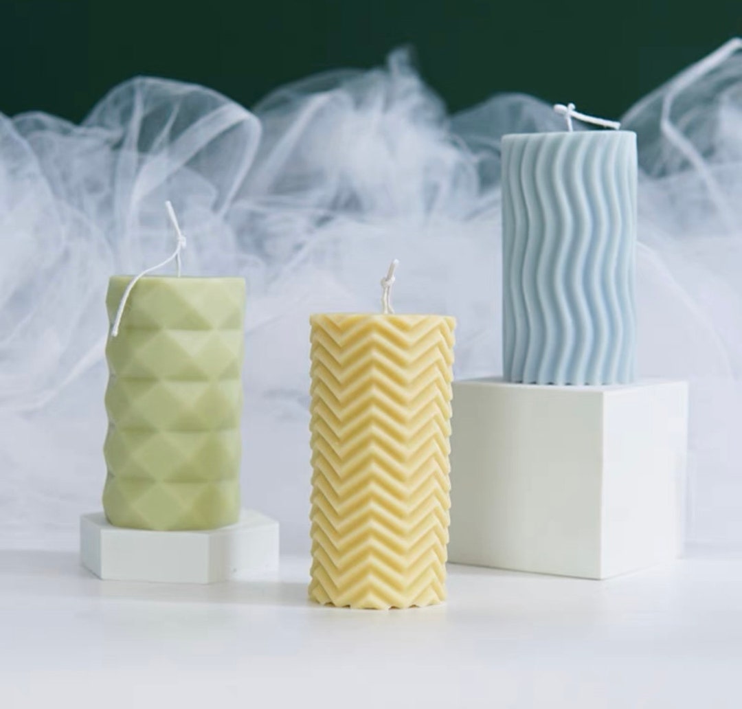 Ripple and Diamond Candle, Home Decor and Customize With Your Favorite ...