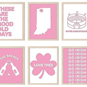 Universität von Notre Dame Poster / Notre Dame Poster / Notre Dame Poster / Notre Dame Wohnheim Dekor