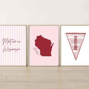 Wisconsin Posters / Wisconsin Dorm Prints / Wisconsin Prints / University of Wisconsin Prints