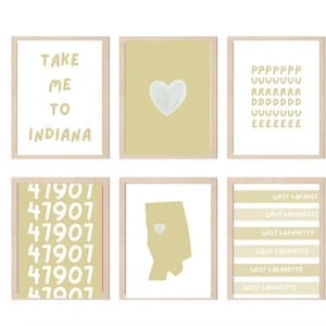 Purdue Prints / Purdue University Prints / Purdue Posters / Purdue Dorm Decor