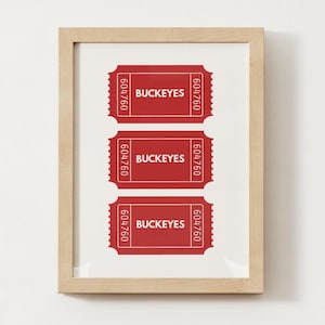 Ohio State Prints / Ohio State Poster / Ohio State Dorm Decor / Retro Ohio State / Ohio State Print / Ohio State Art / Ohio State Dorm Art