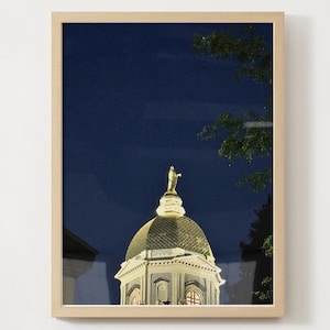 Notre-Dame Print / Notre-Dame Poster / Notre-Dame Wohnheim Dekor / Retro Notre-Dame / ND Print / College Wohnheim Notre Dame / Notre Dame Foto
