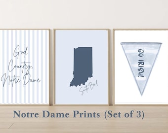 Notre Dame imprime carteles de Notre Dame arte de pared de Notre Dame