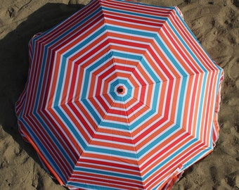 Parasol foldable Beach Umbrella - Wave Stripes