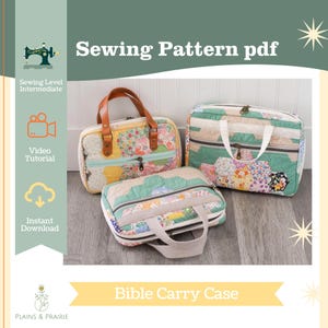 PATTERN Plains & Prairie Bible Carry Case Pattern and Instructions Digital Download