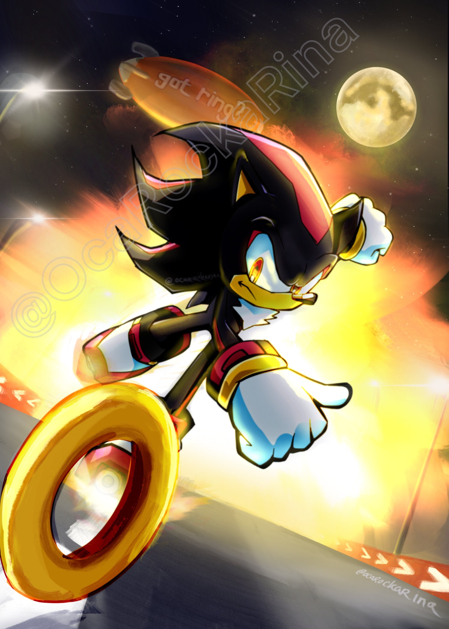 Shadow The Hedgehog - Diamond Painting 