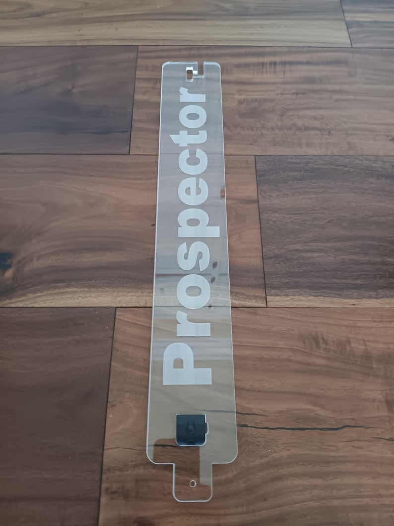Custom Show Hood Prop With Your Text Personalized - Acrylic Clear Laser ...