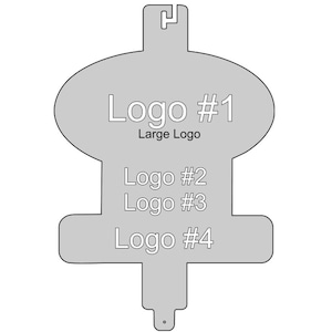 Custom hood Prop Up to 4 Logos