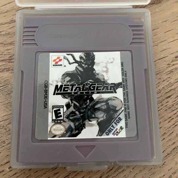 Metal Gear Solid Nintendo Gameboy Vintage Video-Spiel GB