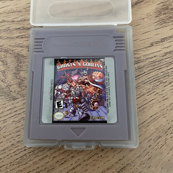 Ghosts N' Goblins Nintendo Gameboy Vintage Video Game GB