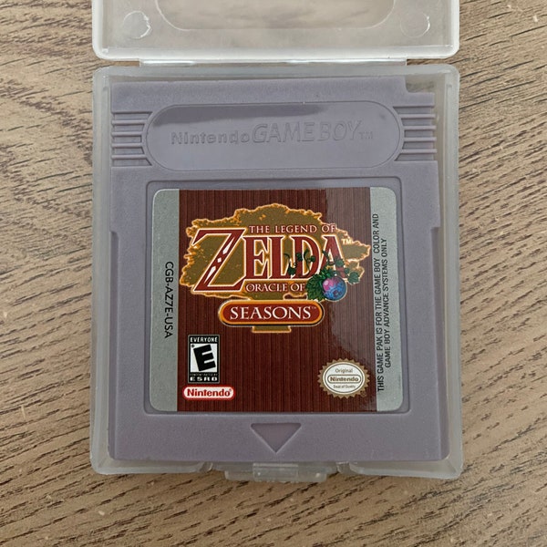 Zelda Oracle of the Seasons Nintendo Gameboy Vintage Video Game GB