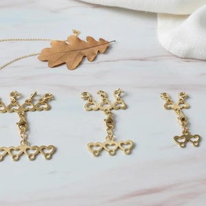 14k Solid Gold Layering Clasp: Necklace Detangler & Separator