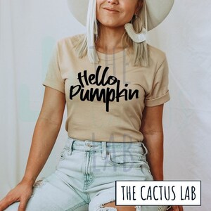 Hello Pumpkin SVG PNG, Fall svg, Autumn svg, Pumpkin Spice svg, Halloween SVG