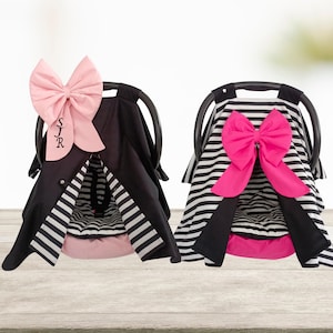 OFERTA: Juego de asiento infantil para coche de dos posiciones, rosa o rosa fuerte, funda de algodón personalizada, sábana para asiento infantil y cojín para cochecito.