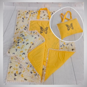 LISTO PARA ENVIAR / Manta para bebé y cambiador que puede ser una bolsa, Manta portátil multiusos para viajes / picnic, Regalo útil para baby shower...