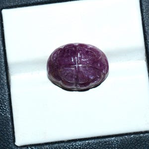 Natural Ruby Carving Gemstone, Untreated Carved Gemstone, Beautiful Red Ruby Carving For Gift And Jewelry Making, 15x11x6mm, 12.00 Carats