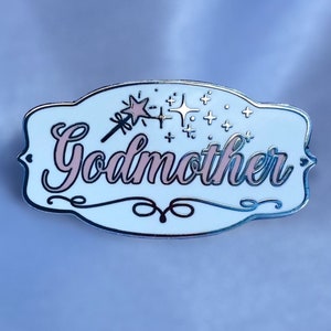 Patin Hard Emaille Pin - Geschenk für Patin / Patin - Andenken - Taufe - Erstkommunion - Konfirmation - Geburtstag