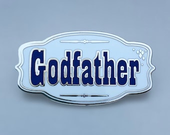 Pate Hard Emaille Pin - Pate Vorschlag - Geschenk für Pate - Andenken - Taufe - Erstkommunion - Konfirmation - Geburtstag