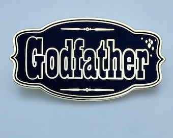Pate Hard Emaille Pin - Pate Vorschlag - Geschenk für Pate - Andenken - Taufe - Erstkommunion - Konfirmation - Geburtstag