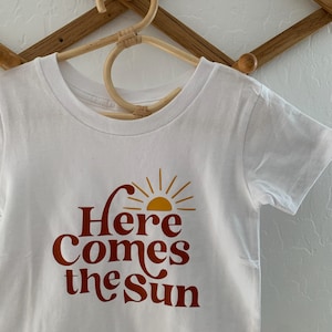 Toddler Tee, Unisex Tshirt, Here Comes the Sun, Summer Toddler, Unisex Toddler Tee, Sunshine Toddler T-shirt, Toddler Tee Gift