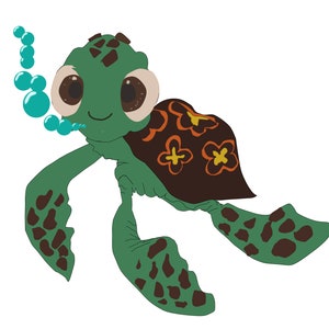 Bébé tortue nageant