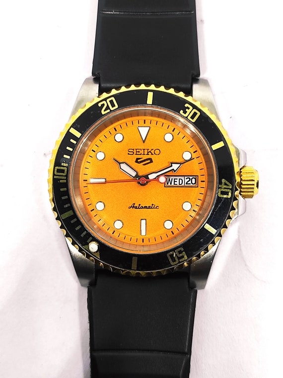 Seiko Vintage Sports Watch Automatic Men's Wrist 17 J… Gem