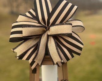 Everyday Wreath Bow /Lantern Bow/ Premade Bow / Rustic Wreath Bow / Farmhouse Bow / Boho Bow . Herman’s Wreaths