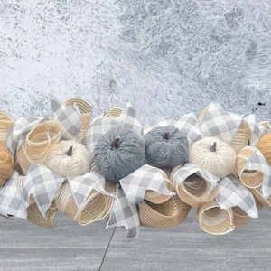 Fall Floral Arrangement, Farmhouse Style Fall Table Top Centerpiece, Mantle or Dining Room Centerpiece, Thanksgiving Pumpkin Centerpiece