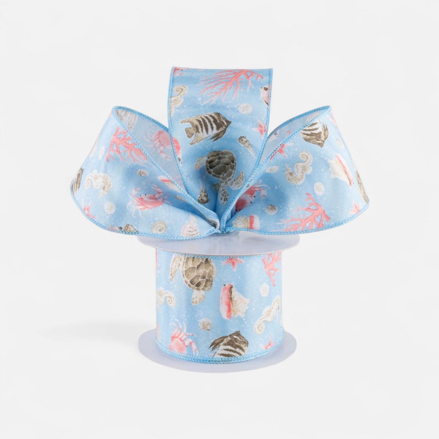 Ocean /beach Theme Ribbon - 10 Yards. Sea Creature Wired Ribbon ...