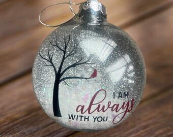 Christmas Memorial ornament personalized with your loved ones handwriting  (optional)