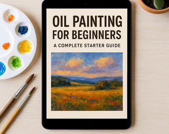 eBook Peinture à l'huile pour débutants | Guide artistique étape par étape (téléchargement PDF)