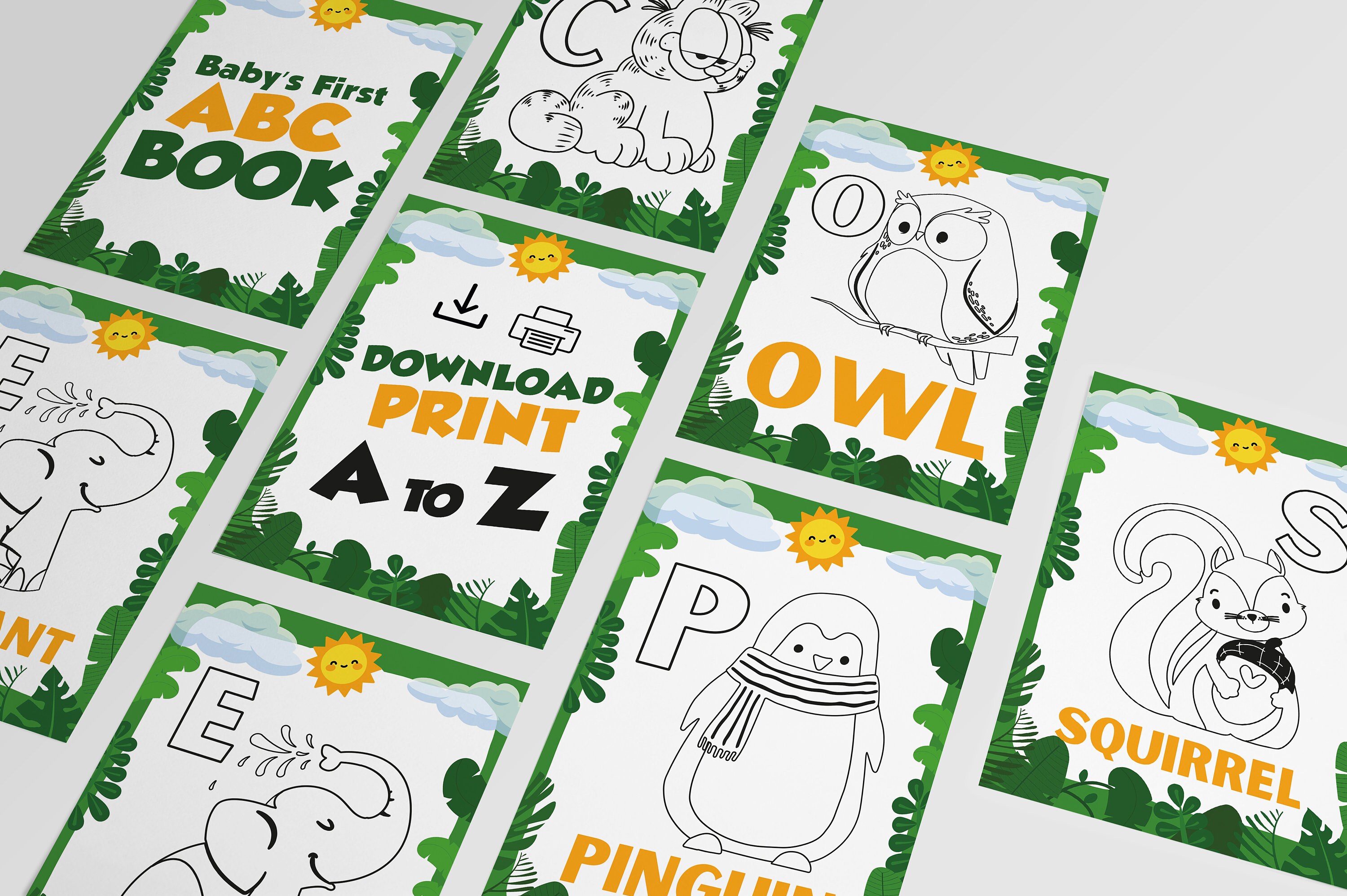 Phonics Colouring Sheets Instant Download Alphabet Colouring Etsy UK