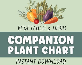 Companion Planting Guide: Vegetable & Herb Garden Planner (Digital Download)