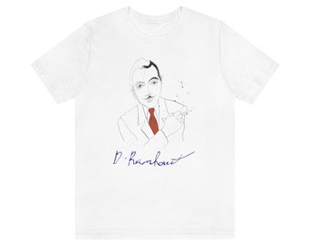 Django Reinhardt Pen Ink and Watercolor with Autograph Gypsy Jazz T-Shirt