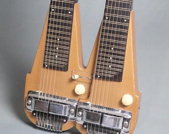 1947 Rickenbacker D-16 Double Neck 8-strunowa gitara elektryczna hawajska Lap Steel Doubleneck