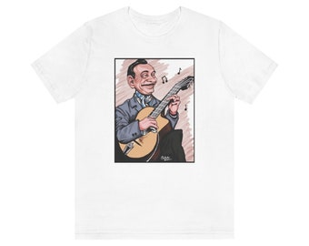 Django Reinhardt Full Color Caricature T-Shirt