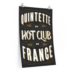 Quinteto del Hot Club de Francia Premium Gypsy Jazz Poster