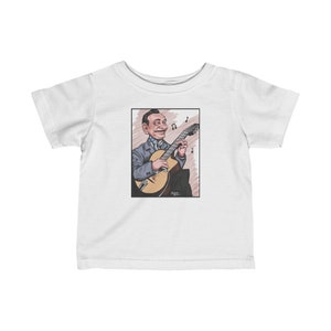 INFANT T-Shirt Django Reinhardt Full Color Caricature Fine Jersey Tee