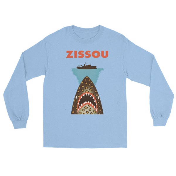 Team Zissou Life Aquatic Tiger Shark Long Sleeve Shirt