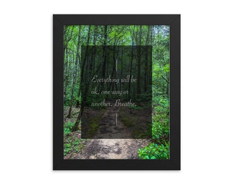 Póster fotográfico enmarcado Breathe
