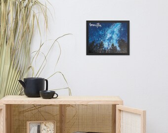 Póster enmarcado Breathe