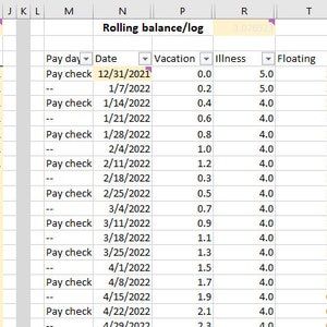 Digital Time Off Tracker - Excel Template