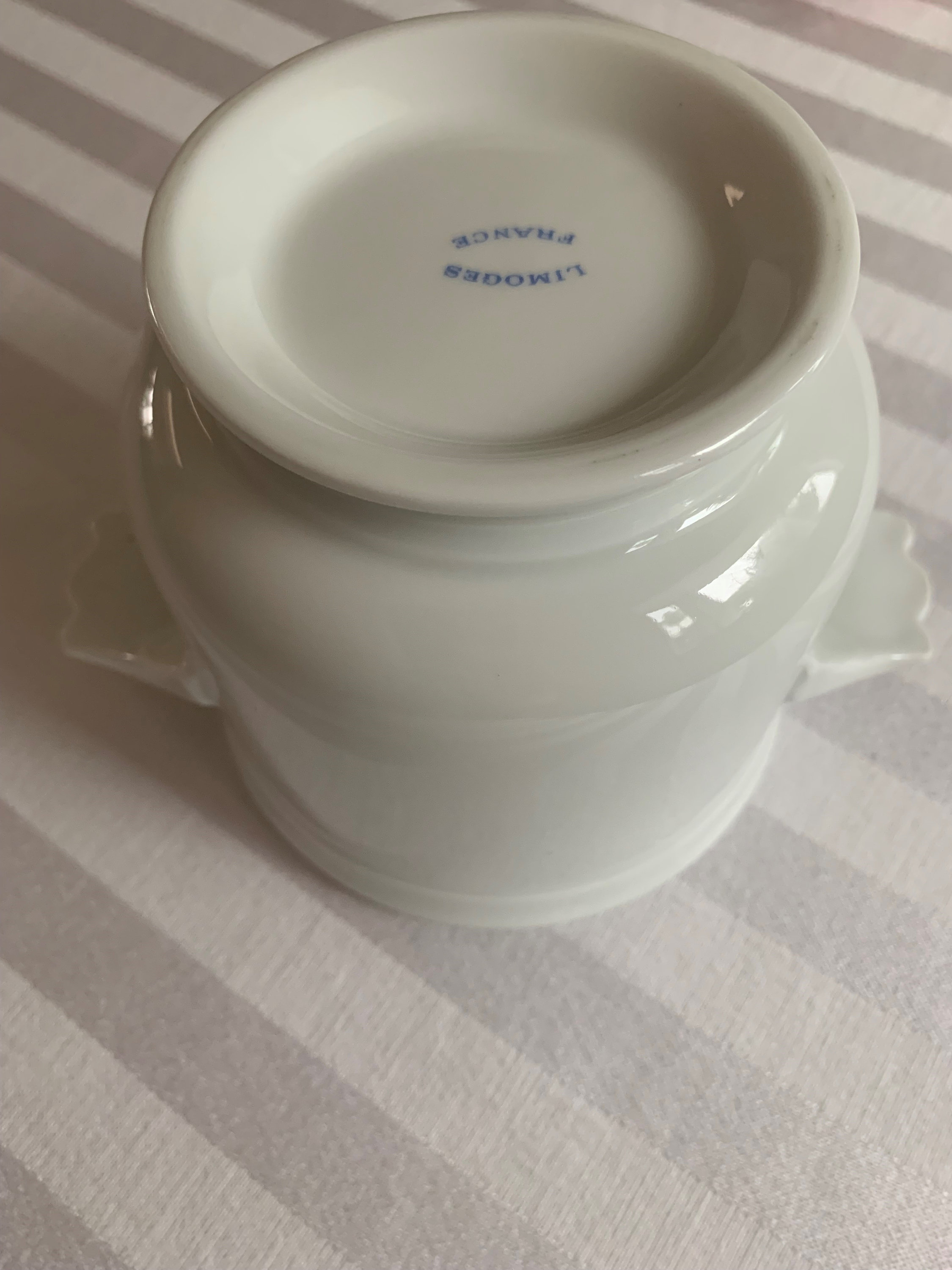 French Limoges White Ironstone Cachepot Le Blanc White Planter Etsy
