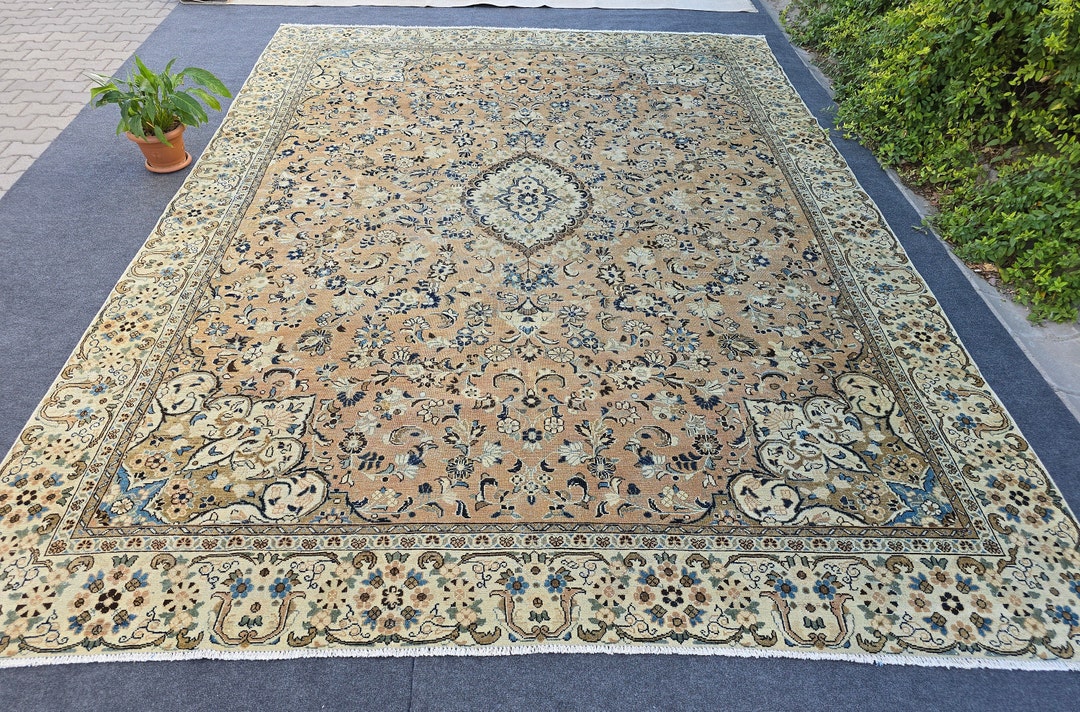 10 X 13 Copper Color Rug, Vintage Area Rug, Extra Large Area Rug ...