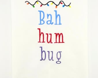Bah Hum Bug Whimsical Hand Towel
