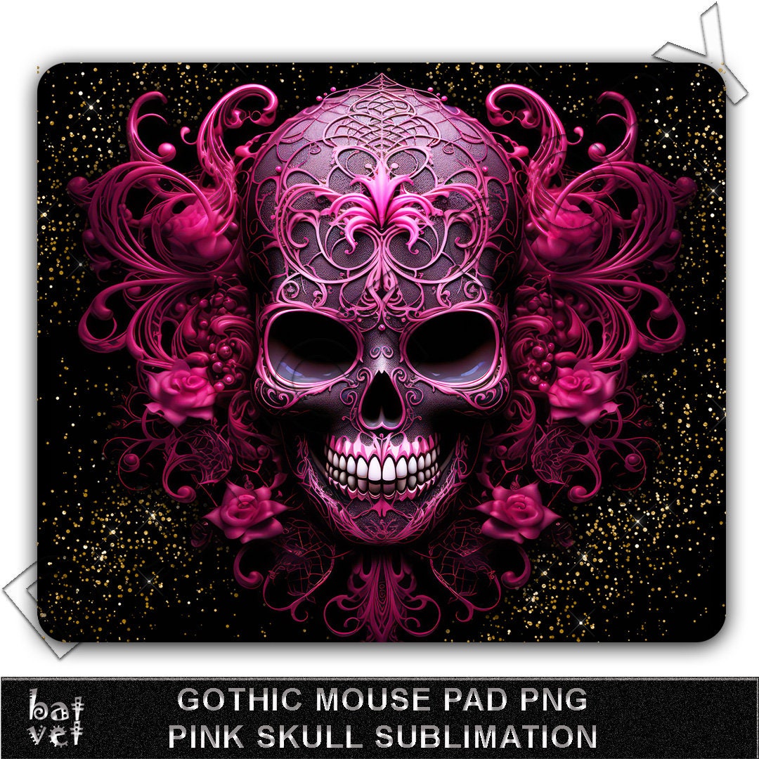  Skull Dead with Romantic Roses Celebration Day Gaming Mouse Pad  for Desk,Extended Stitched Edges Mousepad,Computer Keyboard Desk Mat,Non  Slip Rubber Base Mouse Pads Desk Pad Desk Pads : Office Products