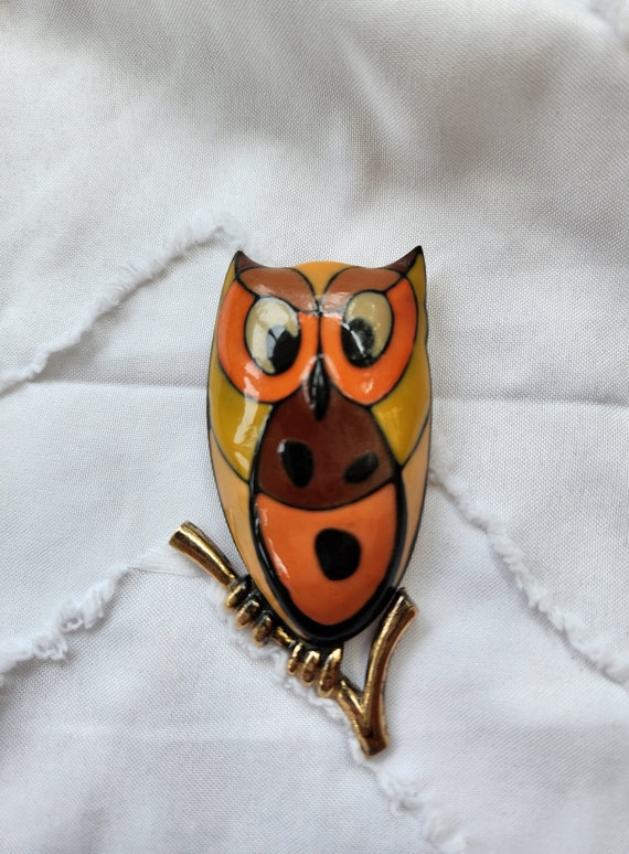 Vintage eisenberg owl pendant