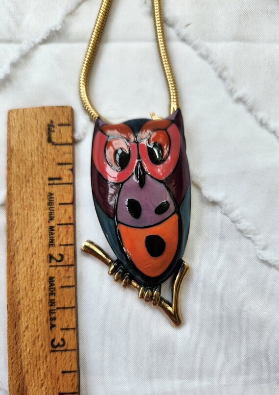 Vintage eisenberg owl pendant - image 6